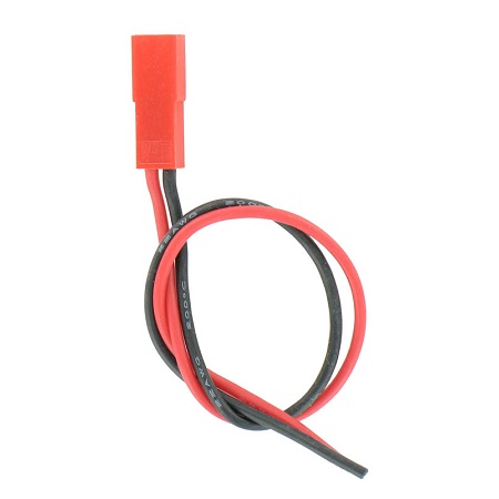 Connettore BEC pin maschi con cavo flat siliconico 15 cm 2x0,25mmq  (1pz)